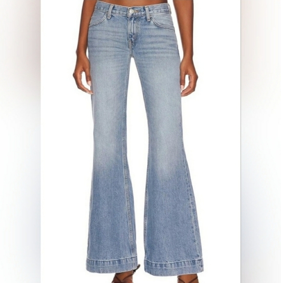 Re/Done 70s Mid Rise Flare Jeans NEW 26 - Picture 8 of 10